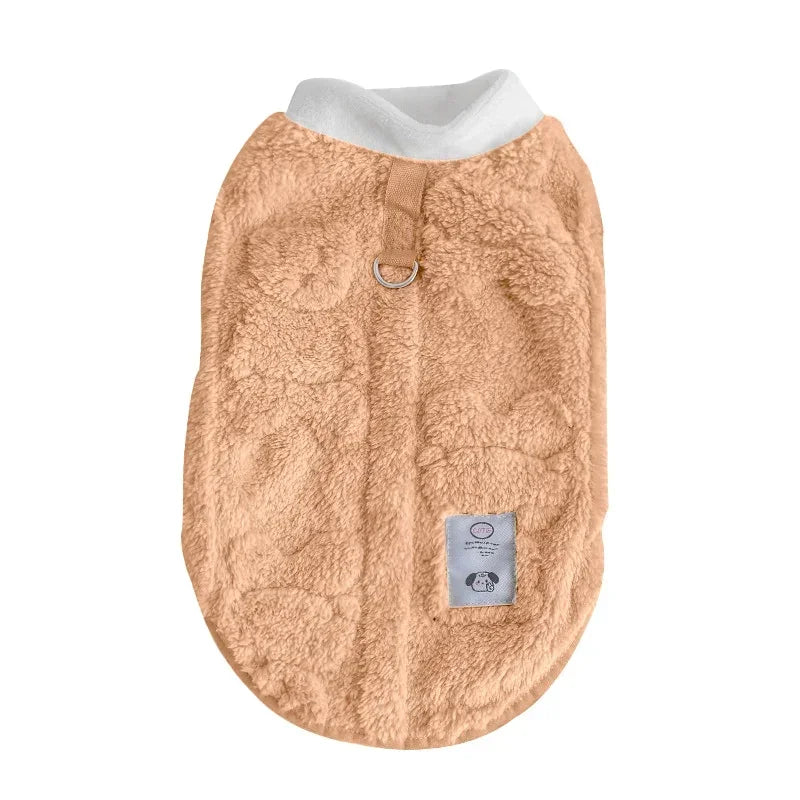 Pet Autumn and Winter Fleece Clothes Dog Cat Warm Coat Small Dogs Clothing Chihuahua Costumes PawPrint Treasures