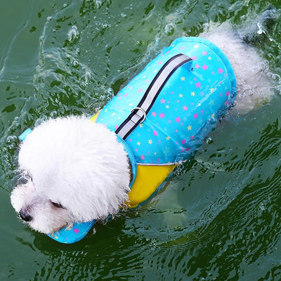 Dog Life Jacket with Traction Pet Life Vest for Small Medium Large Dogs Swimming Summer Clothing for Dogs Cat Playing with Water