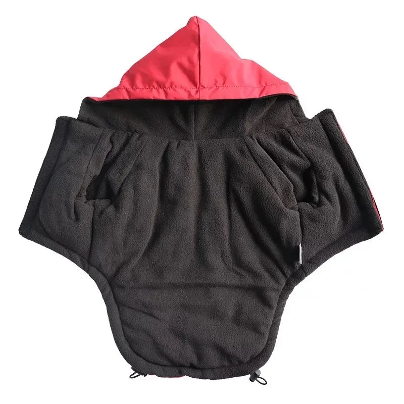 Pet Dog Waterproof Coat Reflective Puppy Warm Cotton Jacket Autumn Winter Hoodie Clothing For Dogs Cats Clothes PawPrint Treasures