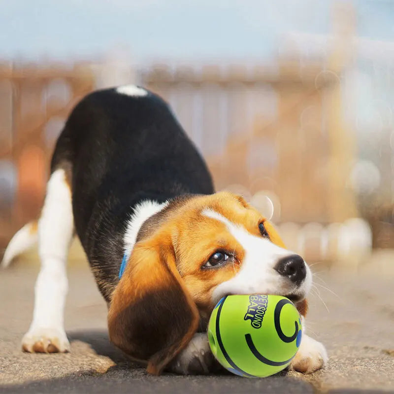Dog Toy Wobble Wag Giggle Glow Ball Interactive Dog Attention Toy Fun Giggle Sounds Ball When Rolled or Shaken For Pet Dog Fun
