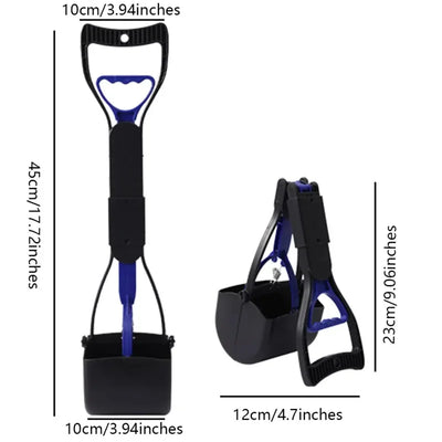 Pet Poop Picker Long Handle Foldable Dog Poop Scoop Outdoor Cleaning Tool Dog Waste Cleaning Supplies
