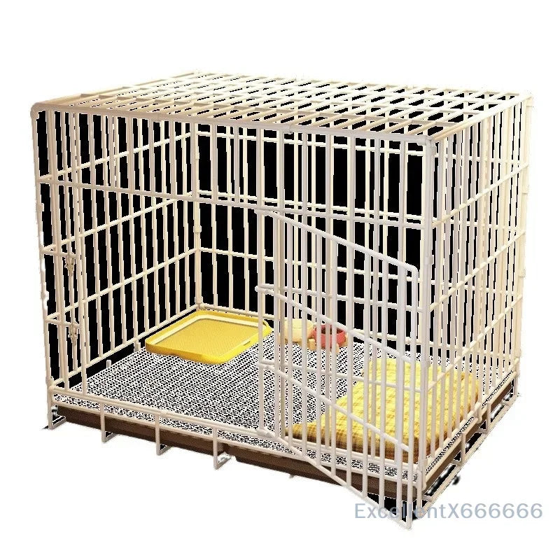 Large Space House For Dogs Pet Supplies Pet Villa Dog Cage With Toilet Tray Puppy House Iron Mesh Dog Cage Indoor Duplex Luxury PawPrint Treasures
