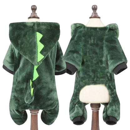 Pet Clothes for Small Medium Dogs Flannel Dog Jumpsuits Soft Comfortable Winter Warm Dog Cat Costume  Chihuahua Teddy Pet Coats PawPrint Treasures