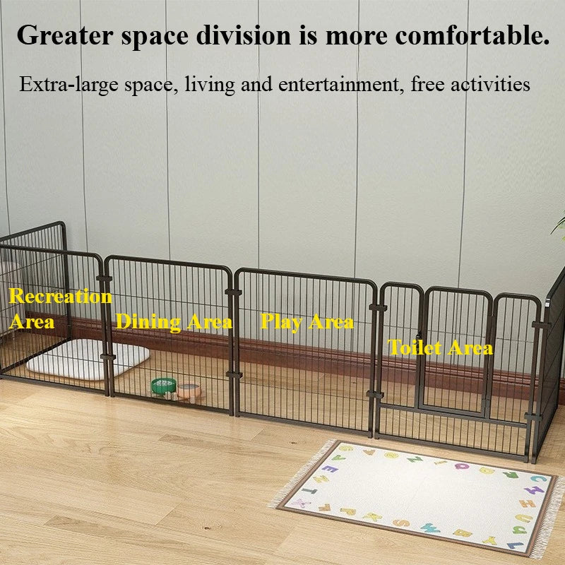 Cat Dog Cages Household Indoor Pet Enclosures Small to Large Dog Enclosures for Free Combination Training and Toilet Isolation PawPrint Treasures