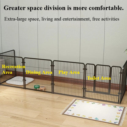 Cat Dog Cages Household Indoor Pet Enclosures Small to Large Dog Enclosures for Free Combination Training and Toilet Isolation PawPrint Treasures