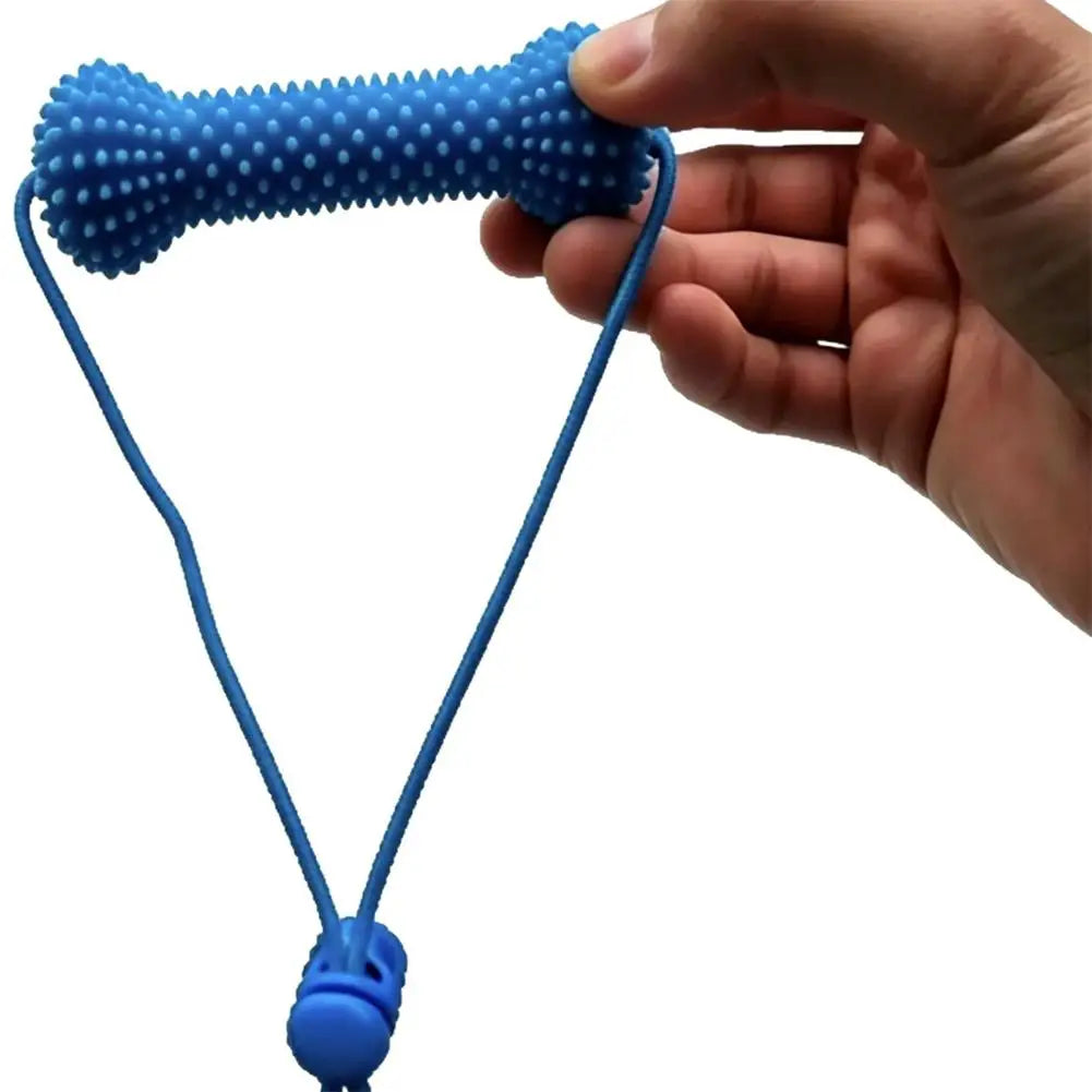 Dual-Action Canine Dental Prop Reusable Dental Chews For Dogs Interactive Dog Dental Chew Toy For Teeth Cleaning Brushing