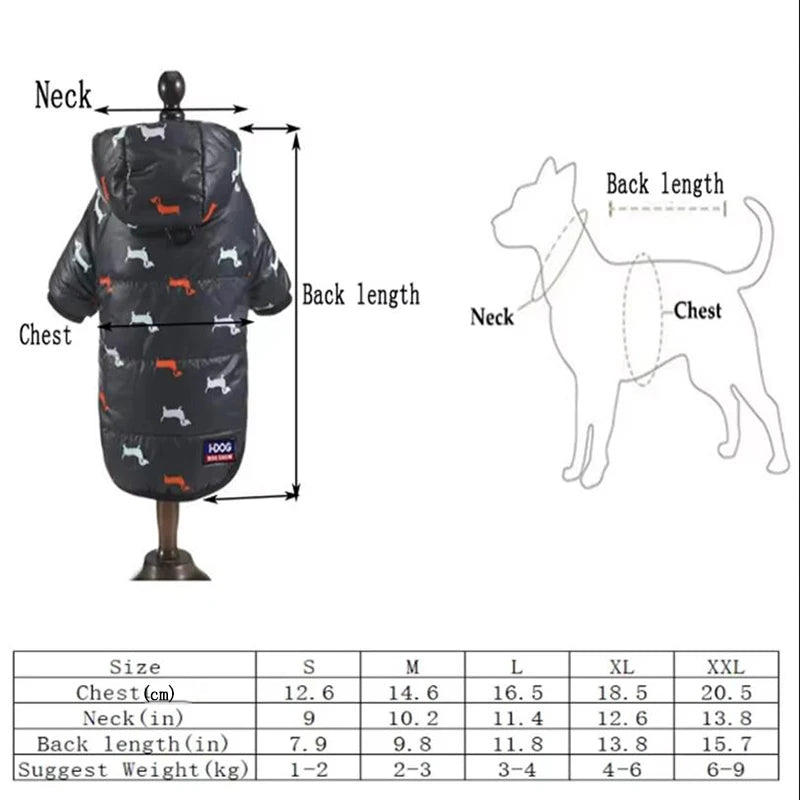 New hot pet clothing two feet hooded cotton-padded cat and dog clothing autumn and winter plus cotton thickened pet clothing PawPrint Treasures
