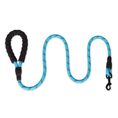 Reflective Comfortable Padded Handle - Double Heavy Duty Traction Rope For Strong Dogs Enhance Safety And Control PawPrint Treasures