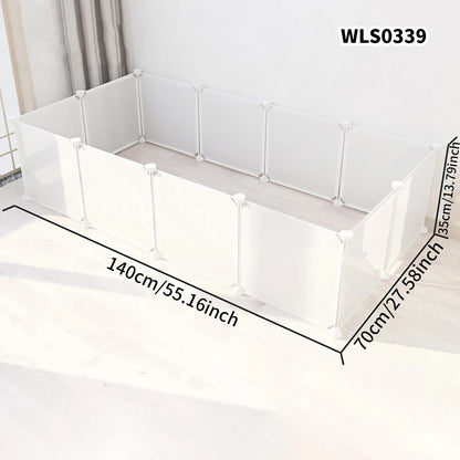 DIY Pet Cage for Home Use, Easy to Install and Disassemble, Dog Fence, Guinea Pig Isolation Net, Dog Cage, Cat Cage, Rabbit Enclosure, Freely Assembled, Turtle Activity Area Barrier Net, No Drilling Required PawPrint Treasures