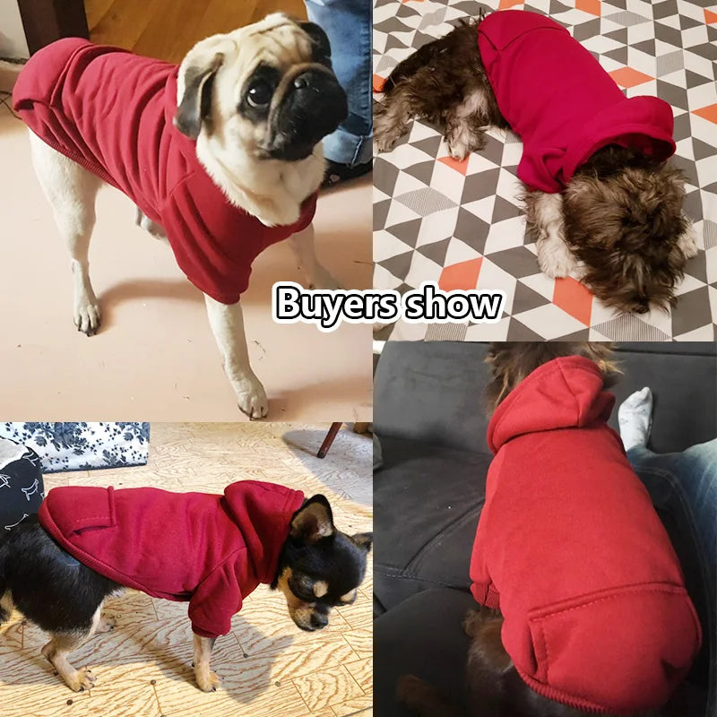Fashion Pet Clothes For Dogs Coat Jackets Cotton Hoodies Dog Clothes Puppy Pet Overalls For Dogs Cat Clothing Pets Outfit S225 PawPrint Treasures