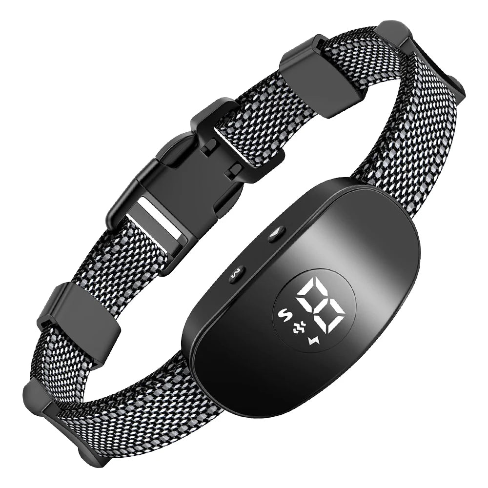 2025 New Anti Barking Collar Smart Dog Bark Collar Vibration Bark Stop Smart Training Collar Adjustable Sensitivity Rechargeable