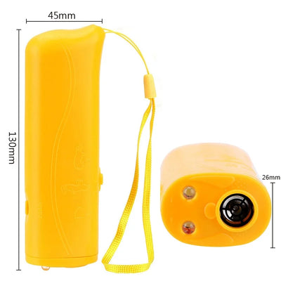 3 in 1 et Dog Repeller Anti Barking Device Ultrasonic Dog Repeller Stop Bark Control Training Supplies With LED Flashlight