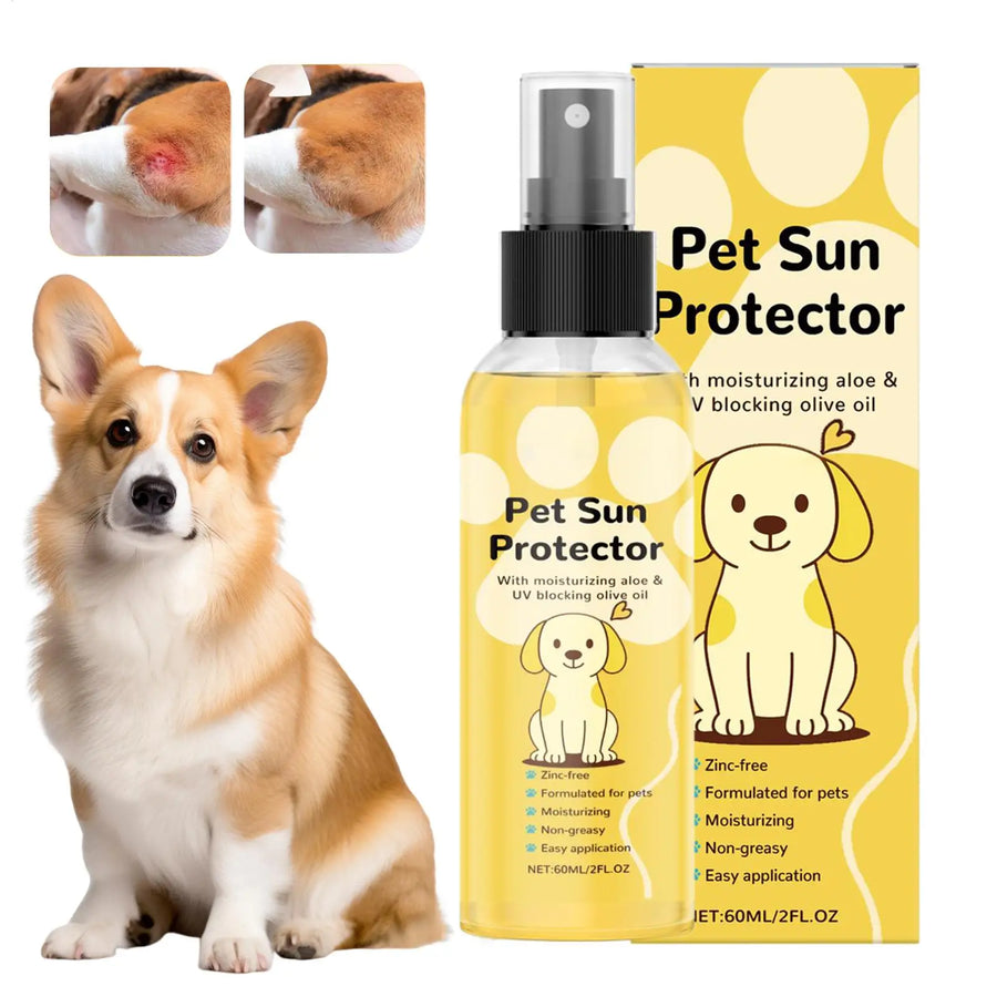 60ml Pet Sunscreen Spray Cat Supplies Dog Sunscreen Moisturizing For Hot Day Outdoor Activities Including Beach Pool Swimming