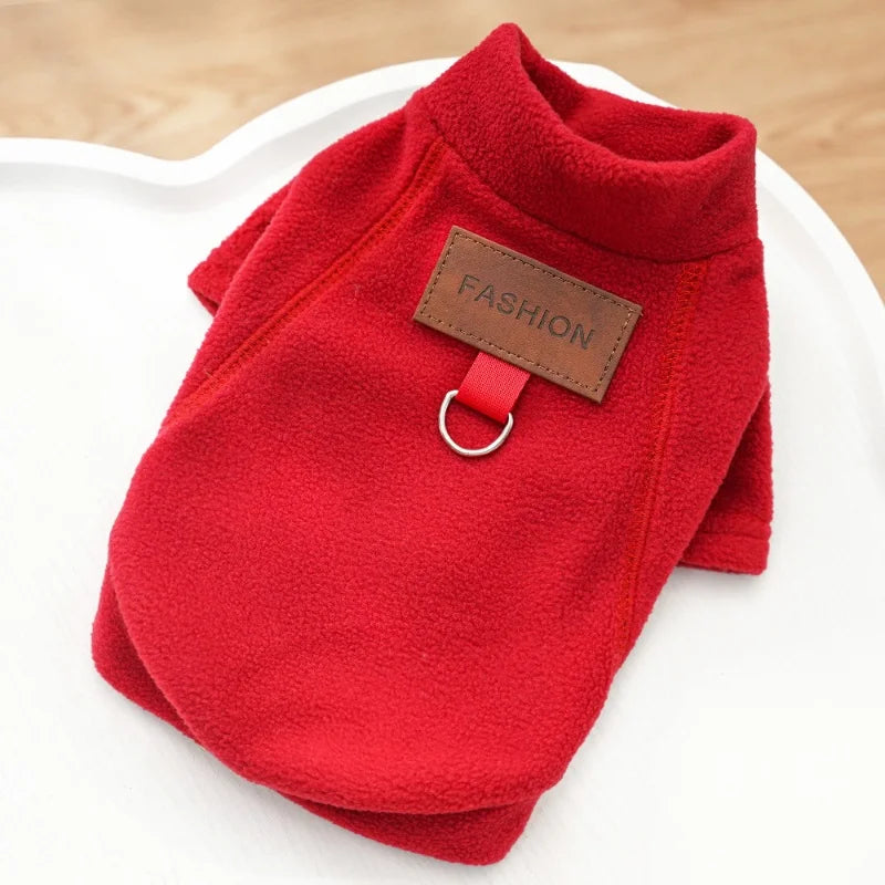 Winter Warm Dog Clothes for Small Dogs Fashion Dog Hoodies Cute Solid Puppy Sweatshirt Soft Cat Pullovers Chihuahua Pet Hoodies