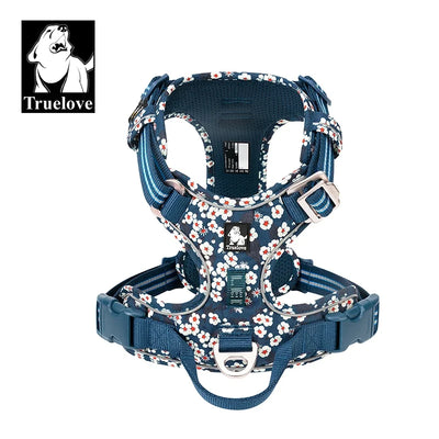 TRUE LOVE TLH5654 No Pull Dog Harness Nylon Reflective Adjustable Step-in Comfortable Pet Harness
