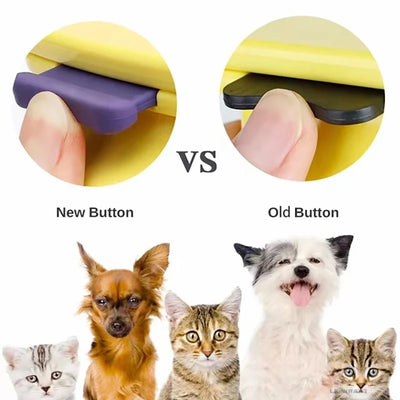 Pet Dog Hair Brush Dogs Cats Hair Remover Open Knotting Comb for Short and Long Hair Reduces Shedding and Detangling Tool