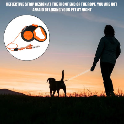 8m 50kg Dog Leash Retractable Roulette Collar for Small Big Dog Accessories Adjustable Durable Walking Hiking Bulldog Rope