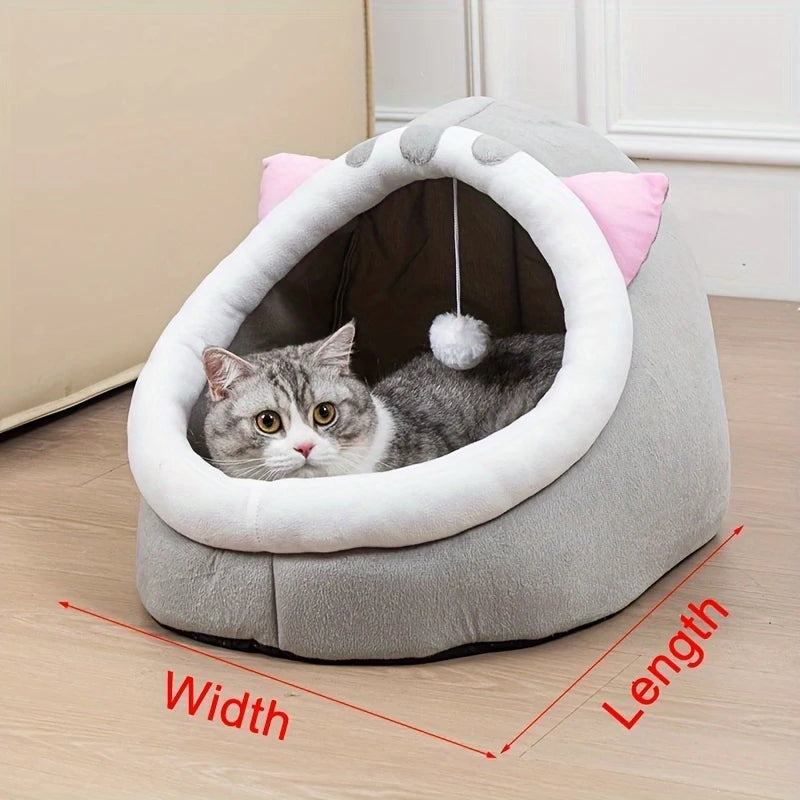 Cute Cat Bed Soft Kitten Mat Cozy Cat House Breathable Cat Sleeping Basket Suitable for Large Medium Small Cats Sleeping Use