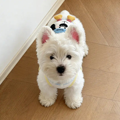 Pet Cute Ice Cream Vest Teddy Spring Clothing Small Dog Cat Pet Dress Couple Outfit Dog Clothes for Small Dogs Puppy Clothes PawPrint Treasures