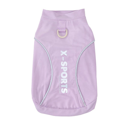 Pet Dog Shirt Summer Clothes for Small Medium Dogs Clothing Polyester Reflective Sports T-shirt Tank Top Puppy Cat Vest Yorkie PawPrint Treasures