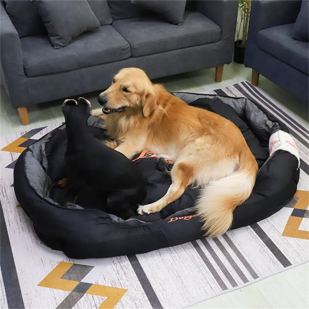 Large Orthopedic Dog Bed Sofa Waterproof Dog Pillow Kennel Washable Pet Puppy Basket Cushion