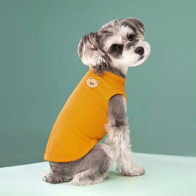 NewSpring Summer Pet Clothes for Cats Dogs Breathable Waffle Vest, Soft & Light, Perfect for Teddy Bichon Frise Small Medium Dog