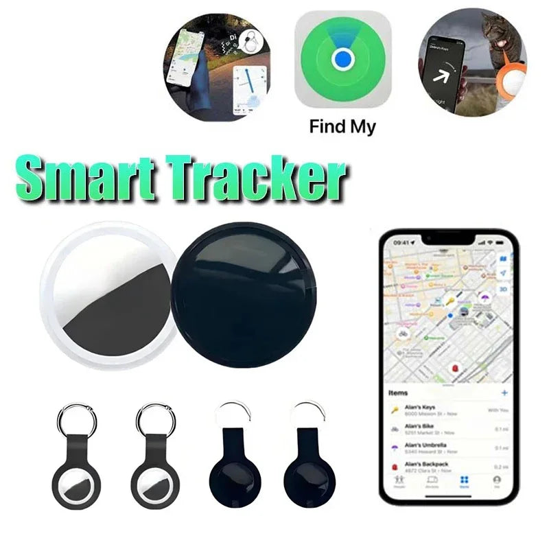 Mini GPS Tracker System For FindMy App Airtag Smart Bluetooth Locator Child Finder Bag Anti-Loss Pet Collar With Tracker