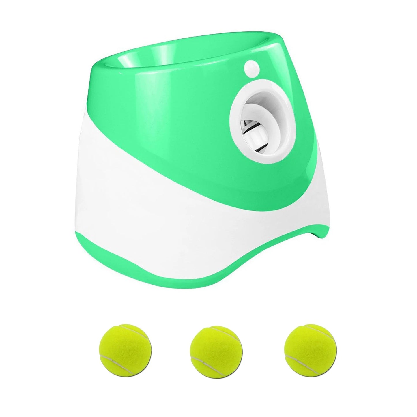 Dog Launcher Automatic Dogs Chase Toy Tennis Throwing Pinball Machine Fun Interactive Throw Rechargable Catapult USB Charging PawPrint Treasures