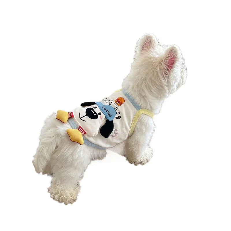 Pet Cute Ice Cream Vest Teddy Spring Clothing Small Dog Cat Pet Dress Couple Outfit Dog Clothes for Small Dogs Puppy Clothes PawPrint Treasures