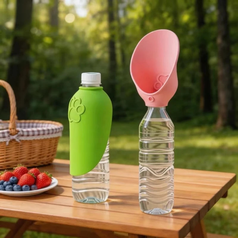 Portable Dog Water Bottle Leakproof Travel Water Dispenser Outdoor Drinking Cup Puppy Cat Pet Feeder Silicone Bowl Pet Supplies