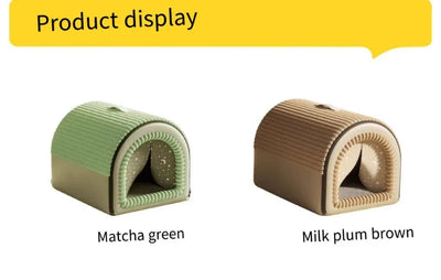 Winter thickened closed pet bed - Portable dog house  Cat shelter - Large medium-sized dog enclosure with washable mattress