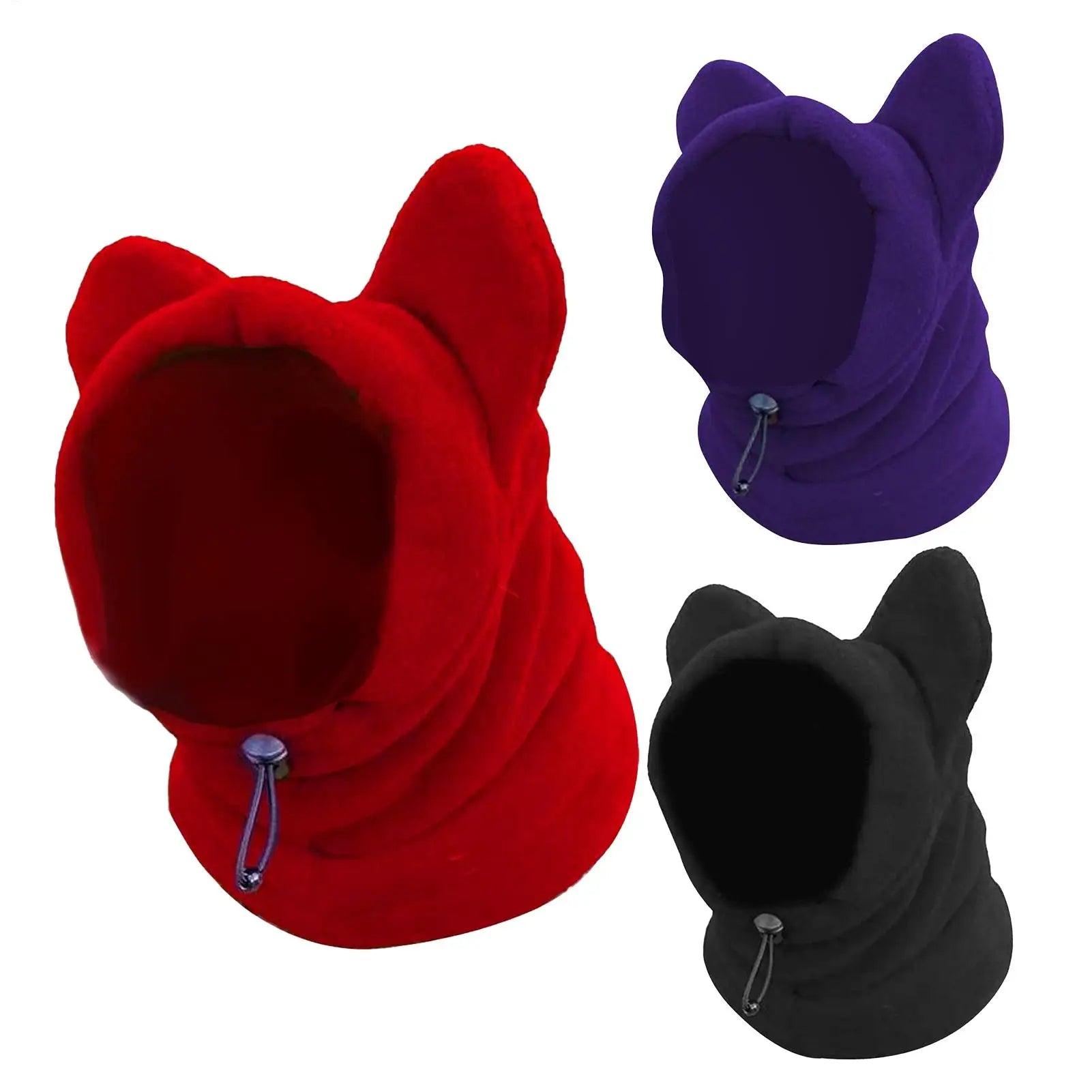 Warm Dog Hat Pet Hood with Ear Muff Warm hat soft walking ears headband Dog Warm Hat for Cold Weather Camping Outdoors