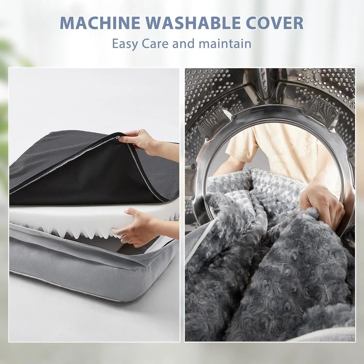 Orthopedic Dog Bed for Large Dogs – Waterproof Sofa-Style Bed with Removable Washable Cover, Non-Slip Base & Joint Support