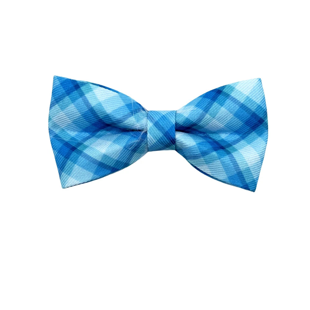 50/100pcs Plaid Style Dog Bow Ties Small Cat Dog Bowties Removable Dog Collar Accessories Pet Grooming Supplies