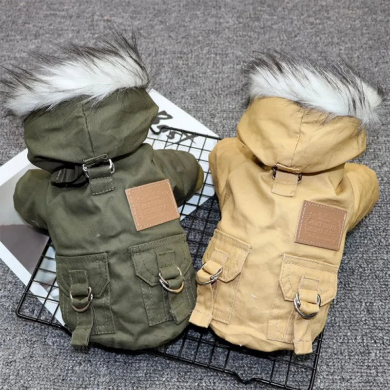 Winter Pet Dog Clothes Puppy Dog Coat Jacket For Small Medium Dogs Thicken Warm Chihuahua Yorkies Hoodie Jacket Pets Clothing