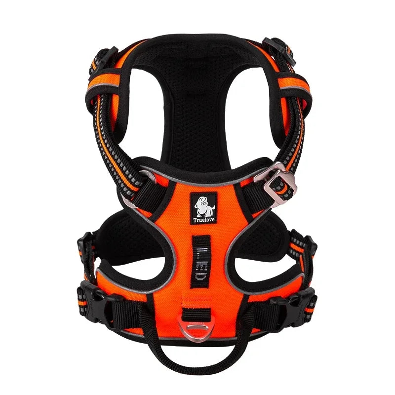 TRUE LOVE TLH5654 No Pull Dog Harness Nylon Reflective Adjustable Step-in Comfortable Pet Harness