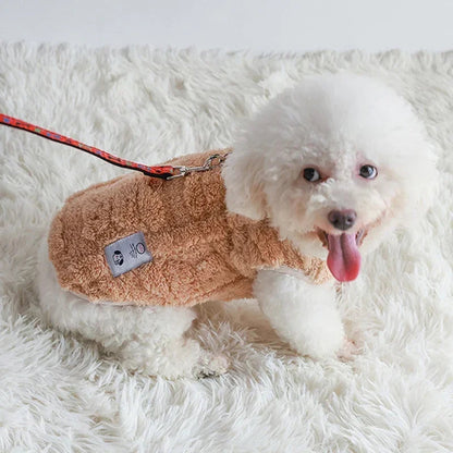 Pet Autumn and Winter Fleece Clothes Dog Cat Warm Coat Small Dogs Clothing Chihuahua Costumes PawPrint Treasures