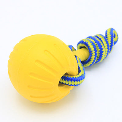 Pet Ball Toy without Rope Interactive Dog Training Chew Tooth Cleaning Indestructible Healthy Solid Core EVA Durable Elastic Toy
