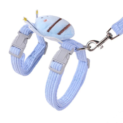Cat Product Pet Traction New Cute Pattern Comfortable Dog Cat Collar Adjustable Long Strip Pet Harness Belt
