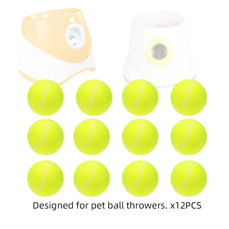 Dog Launcher Automatic Dogs Chase Toy Tennis Throwing Pinball Machine Fun Interactive Throw Rechargable Catapult USB Charging PawPrint Treasures
