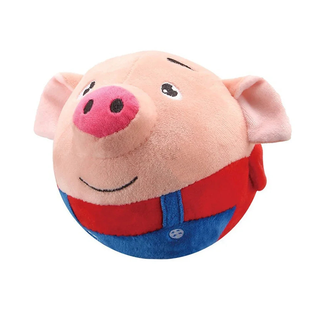Interactive Plush Bouncing Ball Toy for Dogs