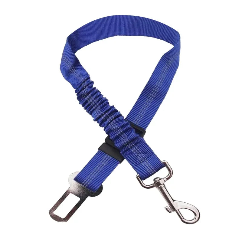 Elastic Nylon Dog Seat Belt for Small Large Dogs Adjustable Reflective Durable Lead Puppy Travel Car Safety Rope Dog Harness
