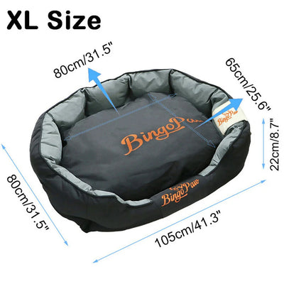 Large Orthopedic Dog Bed Sofa Waterproof Dog Pillow Kennel Washable Pet Puppy Basket Cushion