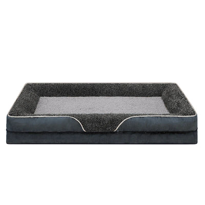 Removable washable pet dog sofa and dog bed for all seasons, pet bed sofa, comfortable and soft cat sofa bed with raised edges,