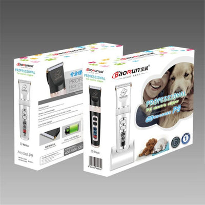BaoRun P9 Dog HairClipper Professional LCD Screen Pet Cat Clippers Electric Grooming Trimmer Rechargeable Haircut Machine Animal