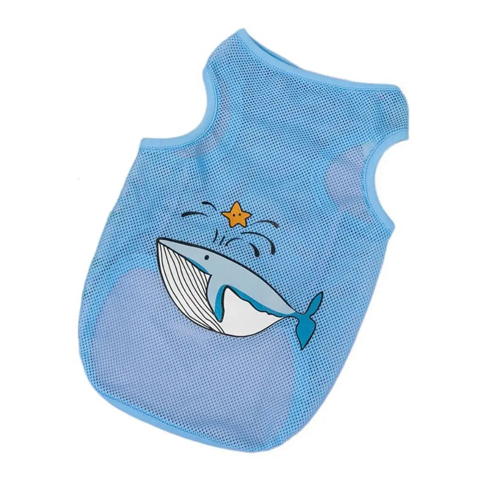 Cute Cartoon Pet Dog Clothes Summer Thin Mesh Dog Cat Vest Cat Teddy Bear Pomy Pet Puppy Breathable Cool Clothing Dog Costume PawPrint Treasures