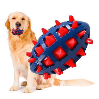 1/2Pcs Squeaky Dog Chew Toys Interactive Puppy Chew Ball Comfortable Rubber Dog Ball Toys Pet Chew Toy for Teething Cleaning