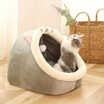 Cute Cat Bed Soft Kitten Mat Cozy Cat House Breathable Cat Sleeping Basket Suitable for Large Medium Small Cats Sleeping Use