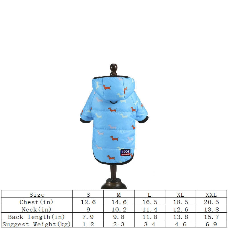New hot pet clothing two feet hooded cotton-padded cat and dog clothing autumn and winter plus cotton thickened pet clothing PawPrint Treasures