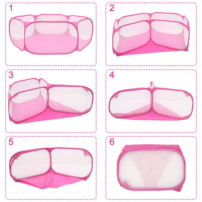 Portable Pet Playpen Cat Dog Cage Tent Playpen Folding Fence For Hamster Hedgehog Small Animals Breathable Puppy Outdoor Pet Hot PawPrint Treasures